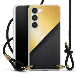 Carry Case Transparent Leather black/gold