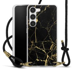 Carry Case Transparent Leather black/gold