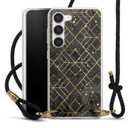 Carry Case Transparent Leather black/gold