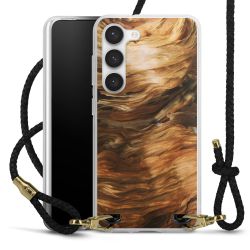 Carry Case Transparent Leather black/gold