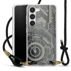 Carry Case Transparent Leather black/gold