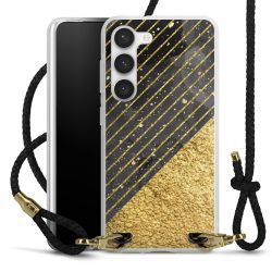 Carry Case Transparent Leather black/gold