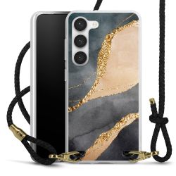 Carry Case Transparent Leather black/gold