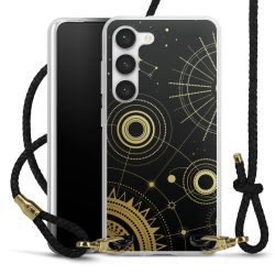 Carry Case Transparent Leather black/gold