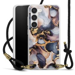 Carry Case Transparent Leather black/gold