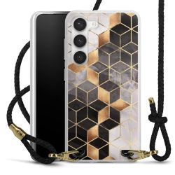 Carry Case Transparent Leather black/gold