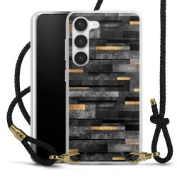 Carry Case Transparent Leather black/gold