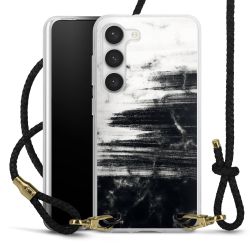 Carry Case Transparent Leather black/gold