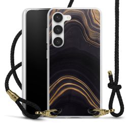 Carry Case Transparent Leather black/gold