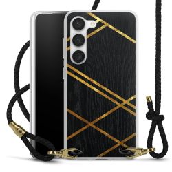 Carry Case Transparent Leather black/gold