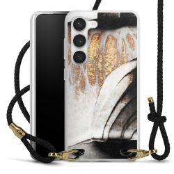 Carry Case Transparent Leather black/gold