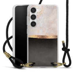 Carry Case Transparent Leather black/gold