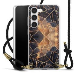 Carry Case Transparent Leather black/gold