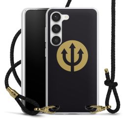 Carry Case Transparent Leather black/gold