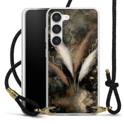 Carry Case Transparent Leather black/gold