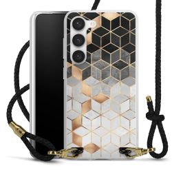 Carry Case Transparent Leather black/gold