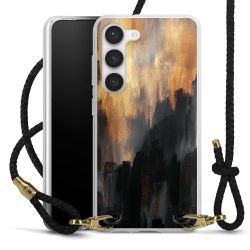 Carry Case Transparent Leather black/gold