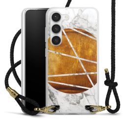 Carry Case Transparent Leather black/gold