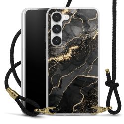 Carry Case Transparent Leather black/gold