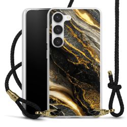 Carry Case Transparent Leather black/gold