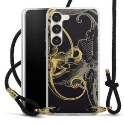 Carry Case Transparent Leather black/gold