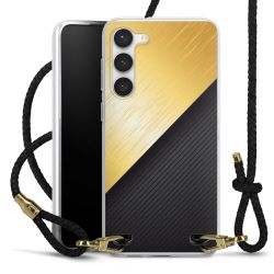 Carry Case Transparent Leather black/gold