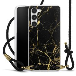 Carry Case Transparent Leather black/gold