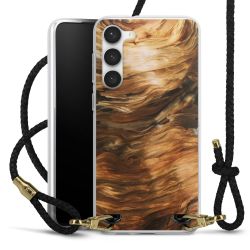 Carry Case Transparent Leather black/gold