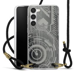 Carry Case Transparent Leather black/gold