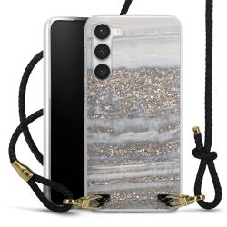 Carry Case Transparent Leather black/gold