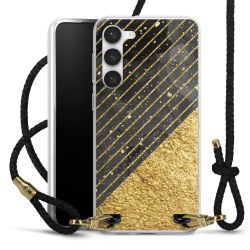 Carry Case Transparent Leather black/gold