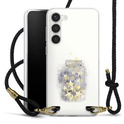 Carry Case Transparent Leather black/gold