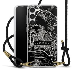 Carry Case Transparent Leather black/gold