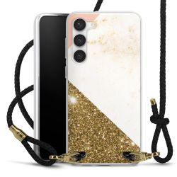 Carry Case Transparent Leather black/gold