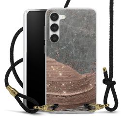 Carry Case Transparent Leather black/gold