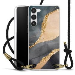 Carry Case Transparent Leather black/gold