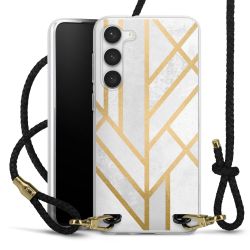 Carry Case Transparent Leather black/gold