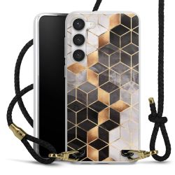 Carry Case Transparent Leather black/gold