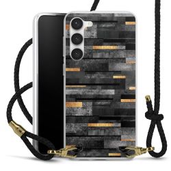 Carry Case Transparent Leather black/gold