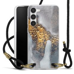 Carry Case Transparent Leather black/gold