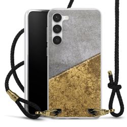 Carry Case Transparent Leather black/gold