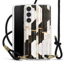 Carry Case Transparent Leather black/gold