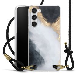 Carry Case Transparent Leather black/gold