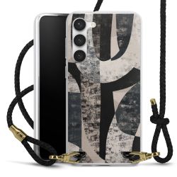 Carry Case Transparent Leather black/gold