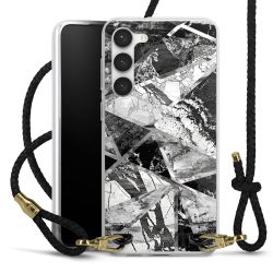 Carry Case Transparent Leather black/gold