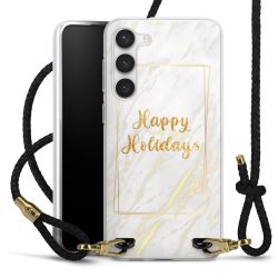 Carry Case Transparent Leather black/gold