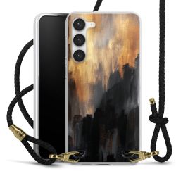 Carry Case Transparent Leather black/gold