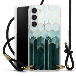 Carry Case Transparent Leather black/gold