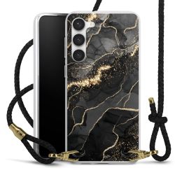 Carry Case Transparent Leather black/gold