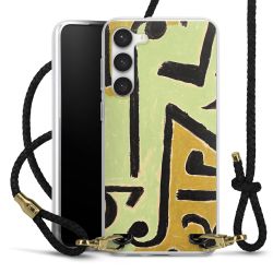 Carry Case Transparent Leather black/gold